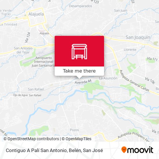 Contiguo A Palí San Antonio, Belén map