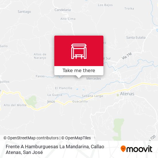 Frente A Hamburguesas La Mandarina, Callao Atenas map