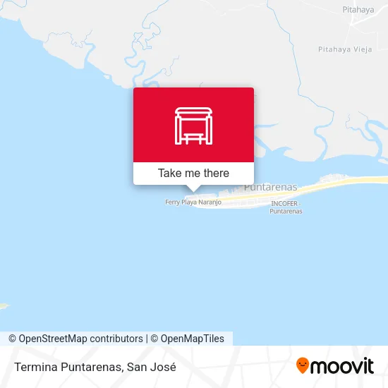 Mapa de Termina Puntarenas