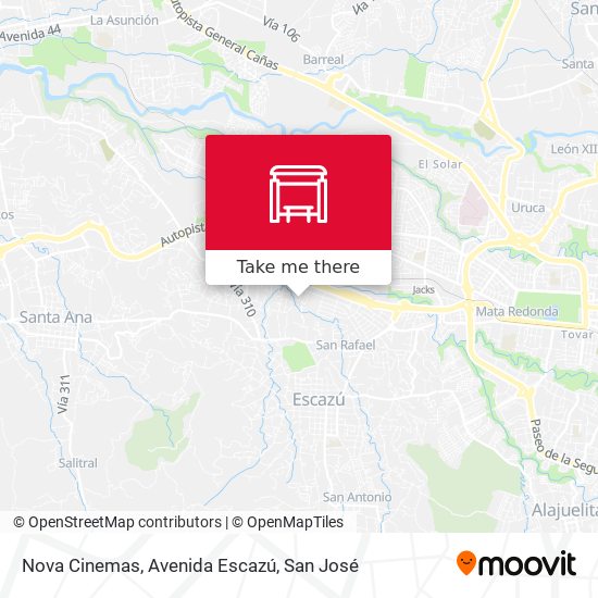 Nova Cinemas, Avenida Escazú map