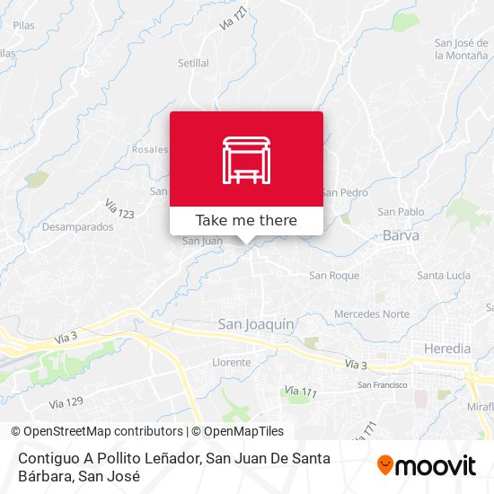 Contiguo A Pollito Leñador, San Juan De Santa Bárbara map
