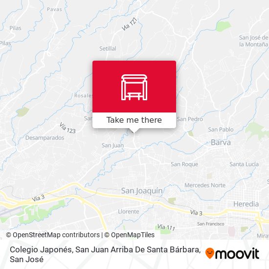 Mapa de Colegio Japonés, San Juan Arriba De Santa Bárbara
