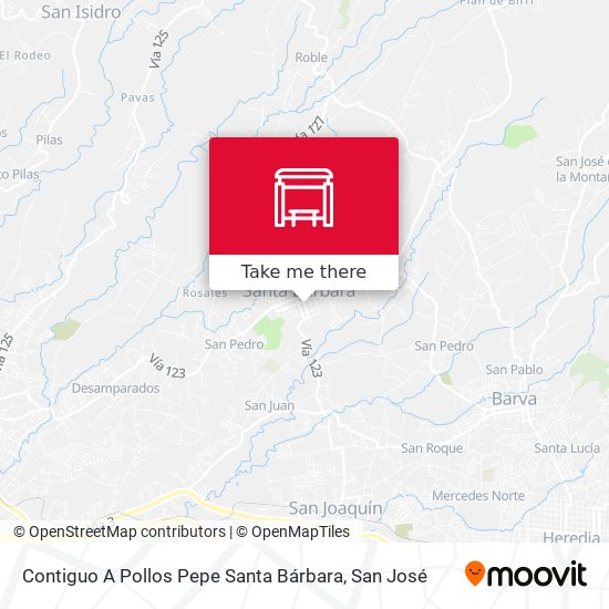 Contiguo A Pollos Pepe Santa Bárbara map