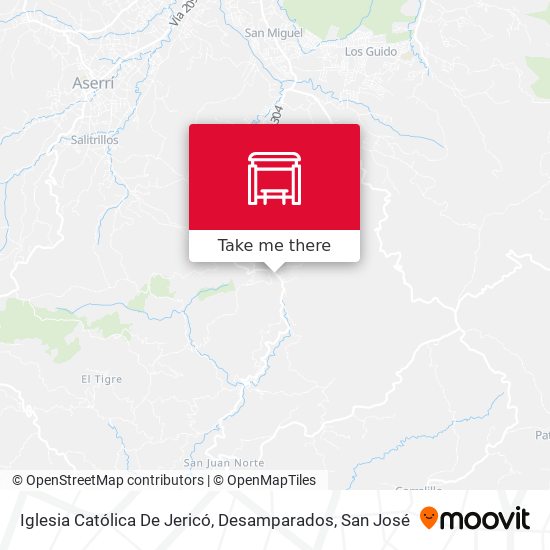 Iglesia Católica De Jericó, Desamparados map