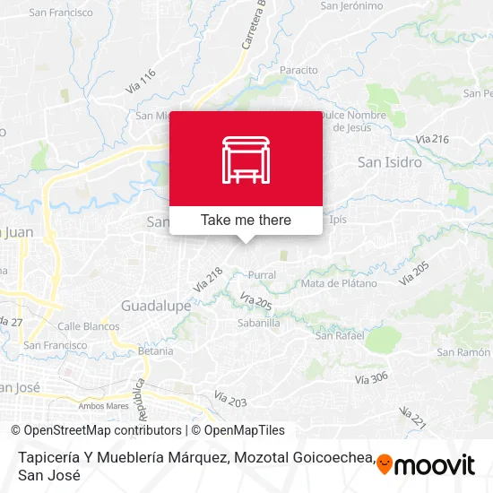 Tapicería Y Mueblería Márquez, Mozotal Goicoechea map