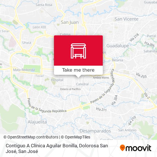 Contiguo A Clínica Aguilar Bonilla, Dolorosa San José map