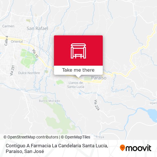 Contiguo A Farmacia La Candelaría Santa Lucía, Paraíso map