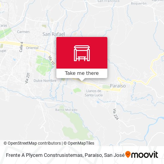 Frente A Plycem Construsistemas, Paraíso map
