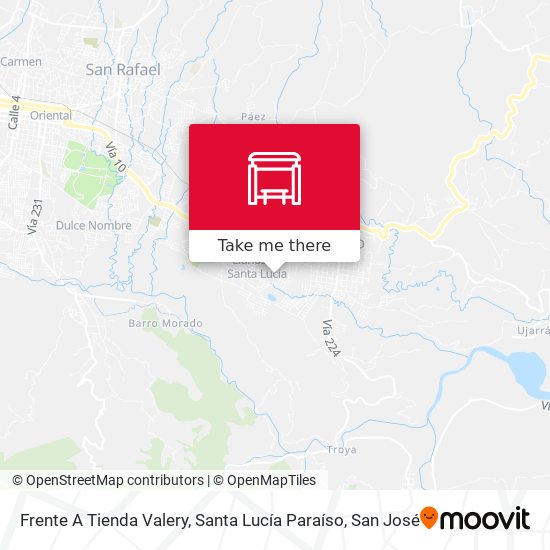 Frente A Tienda Valery, Santa Lucía Paraíso map