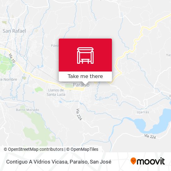 Contiguo A Vídrios Vicasa, Paraíso map