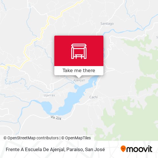 Frente A Escuela De Ajenjal, Paraíso map