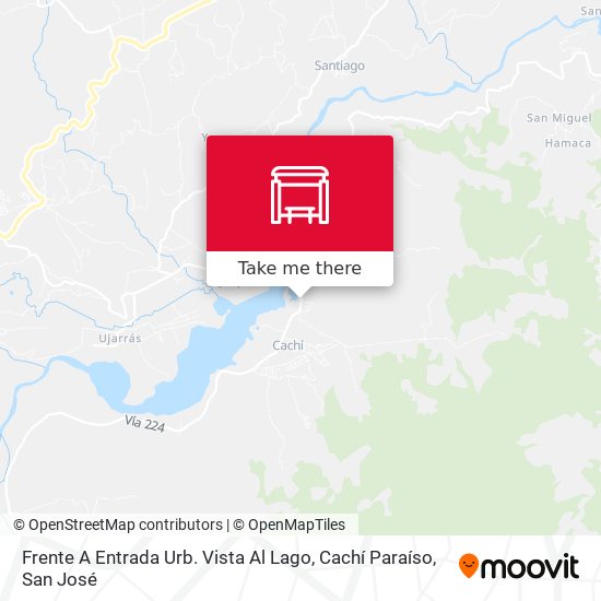 Frente A Entrada Urb. Vista Al Lago, Cachí Paraíso map