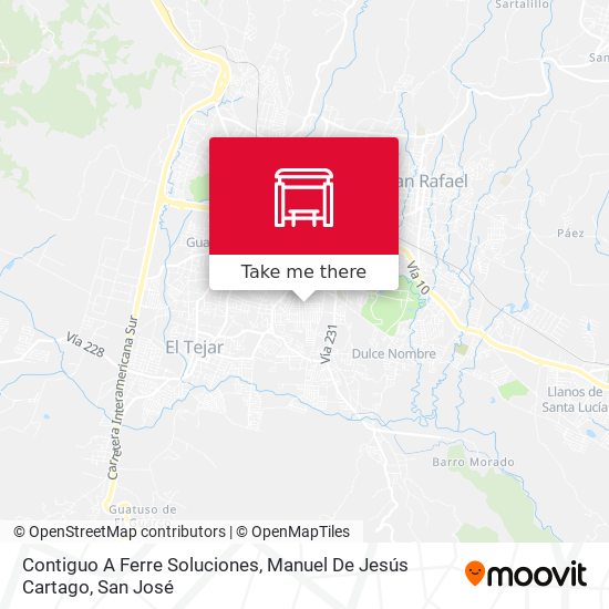 Contiguo A Ferre Soluciones, Manuel De Jesús Cartago map