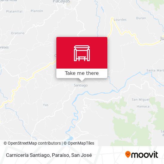 Carnicería Santiago, Paraíso map
