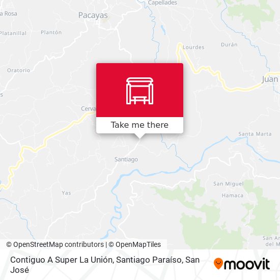 Contiguo A Super La Unión, Santiago Paraíso map