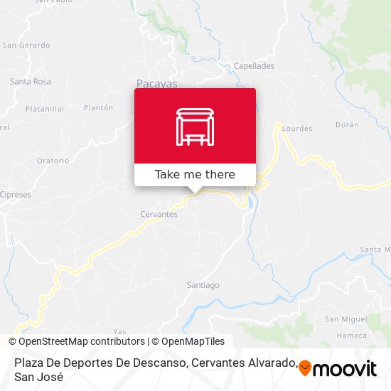 Mapa de Plaza De Deportes De Descanso, Cervantes Alvarado