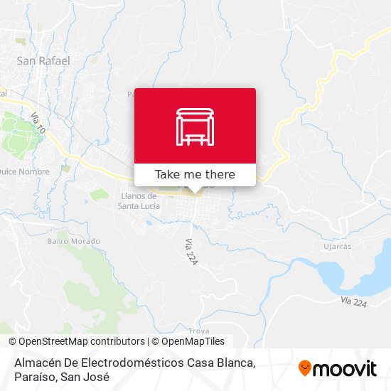 Almacén De Electrodomésticos Casa Blanca, Paraíso map