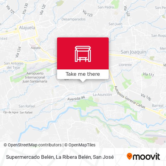 Mapa de Supermercado Belén, La Ribera Belén