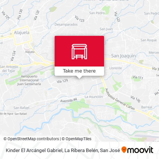 Mapa de Kinder El Arcángel Gabriel, La Ribera Belén