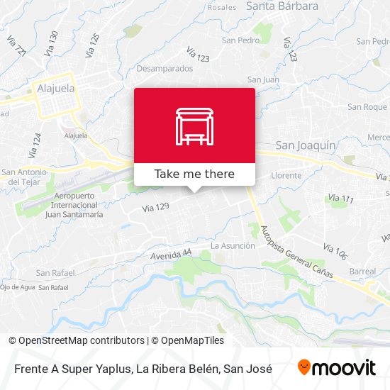 Frente A Super Yaplus, La Ribera Belén map