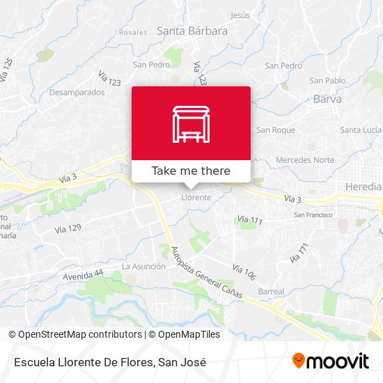 Escuela Llorente De Flores map