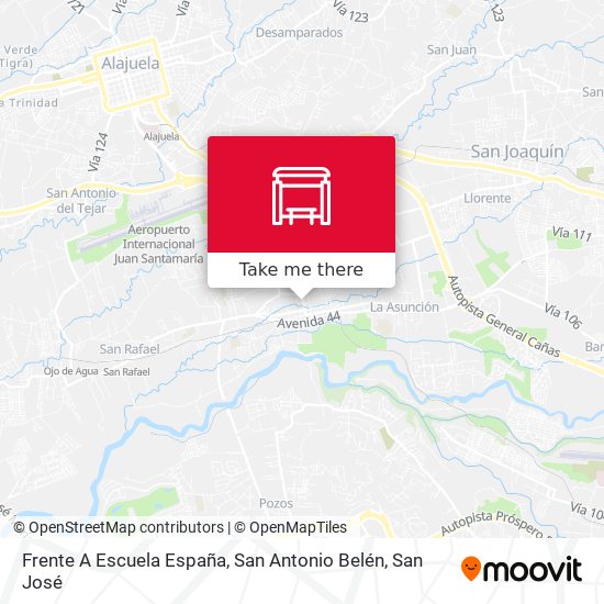 Mapa de Frente A Escuela España, San Antonio Belén