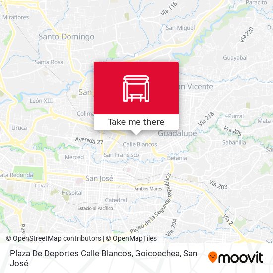 Plaza De Deportes Calle Blancos, Goicoechea map