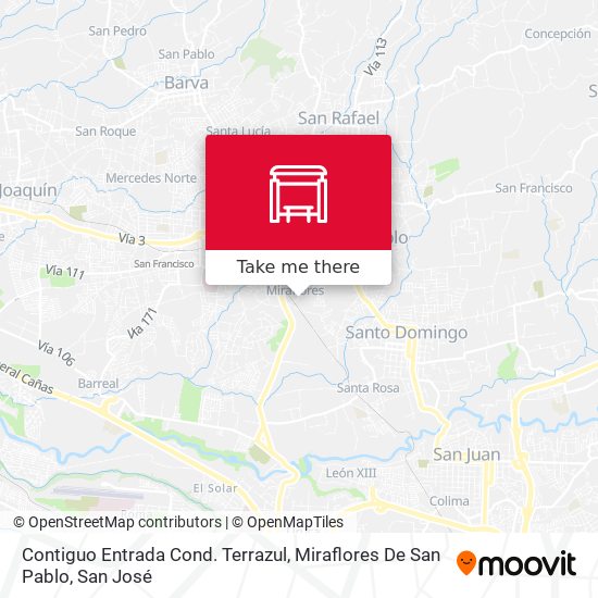 Contiguo Entrada Cond. Terrazul, Miraflores De San Pablo map