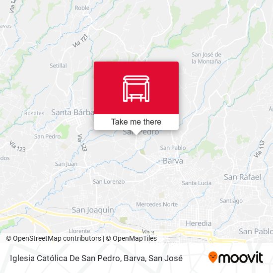 Iglesia Católica De San Pedro, Barva map