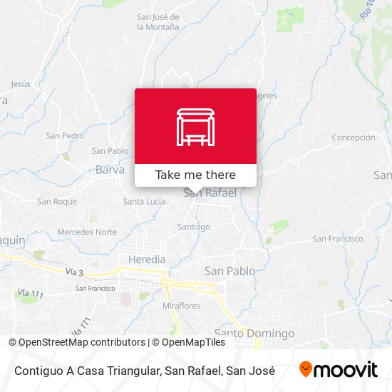 Contiguo A Casa Triangular, San Rafael map