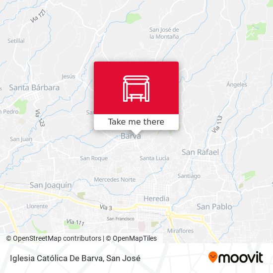 Iglesia Católica De Barva map