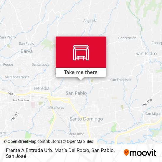 Frente A Entrada Urb. María Del Rocío, San Pablo map