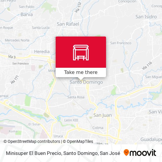 Mapa de Minisuper El Buen Precio, Santo Domingo
