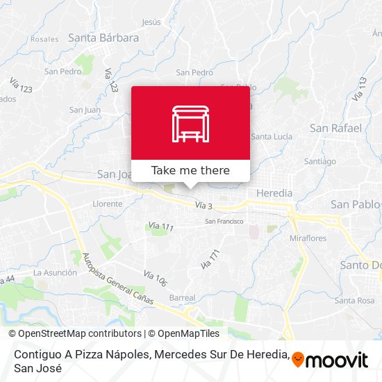 Contiguo A Pizza Nápoles, Mercedes Sur De Heredia map