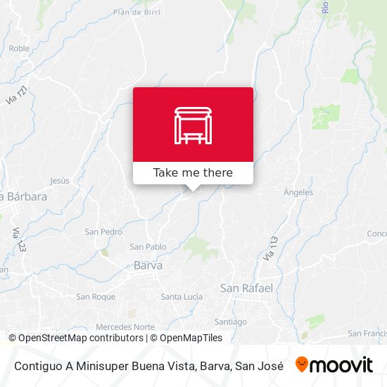 Contiguo A Minisuper Buena Vista, Barva map