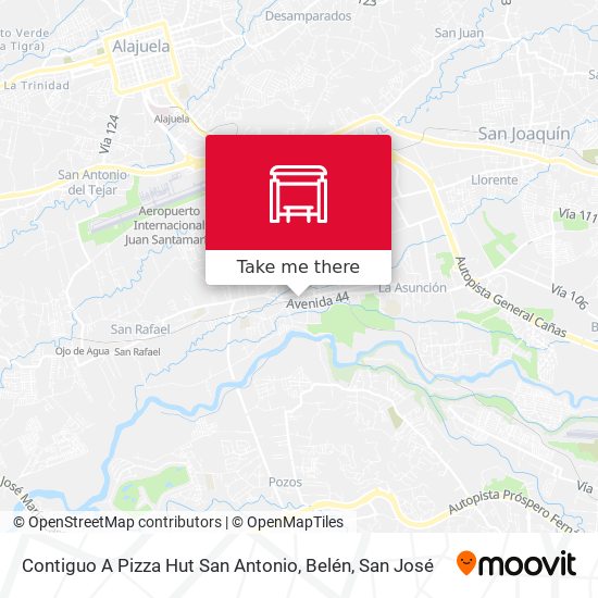 Contiguo A Pizza Hut San Antonio, Belén map