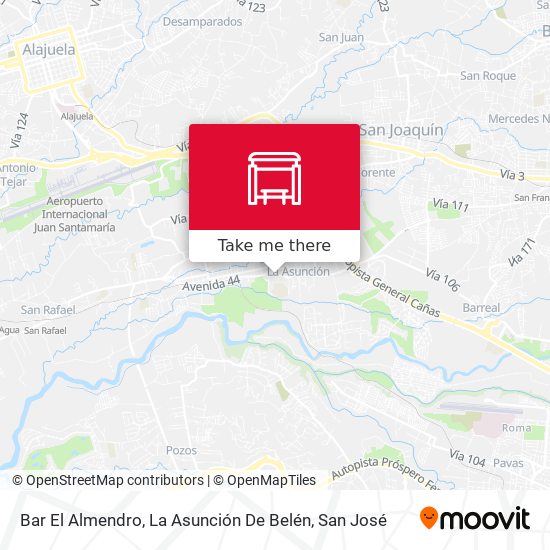 Mapa de Bar El Almendro, La Asunción De Belén