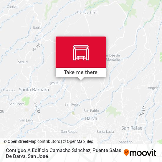 Contiguo A Edificio Camacho Sánchez, Puente Salas De Barva map