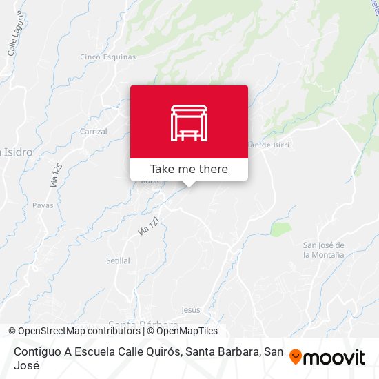Mapa de Contiguo A Escuela Calle Quirós, Santa Barbara