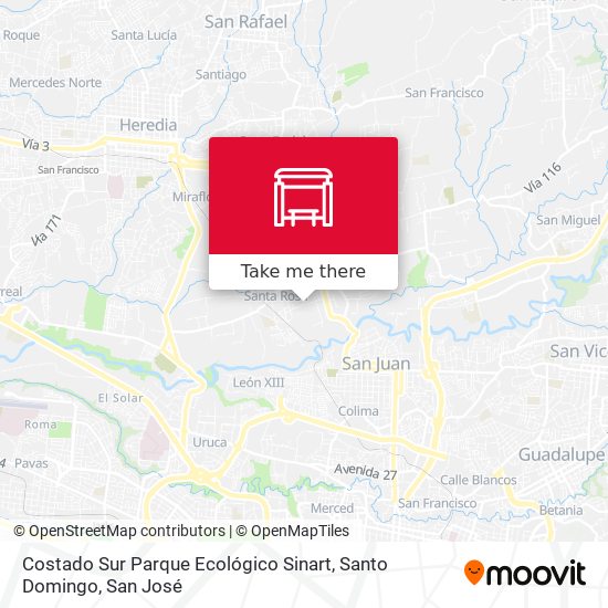Mapa de Costado Sur Parque Ecológico Sinart, Santo Domingo
