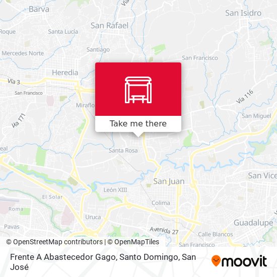 Frente A Abastecedor Gago, Santo Domingo map
