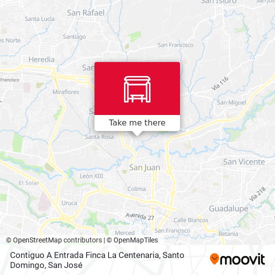 Mapa de Contiguo A Entrada Finca La Centenaria, Santo Domingo
