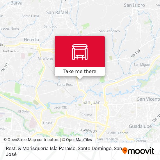 Mapa de Rest. & Marisquería Isla Paraíso, Santo Domingo