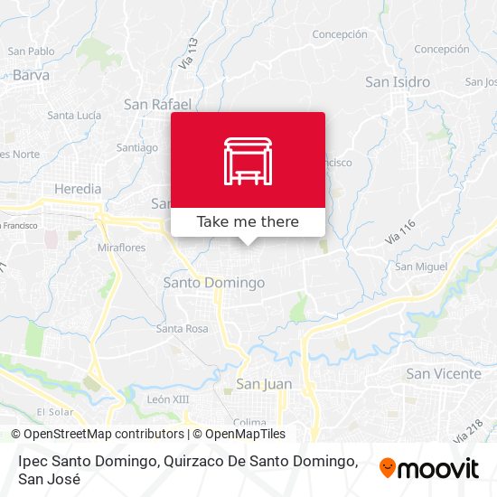 Ipec Santo Domingo, Quirzaco De Santo Domingo map