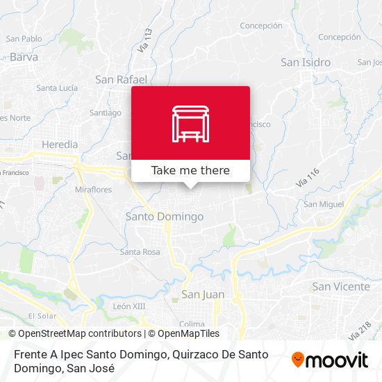 Frente A Ipec Santo Domingo, Quirzaco De Santo Domingo map