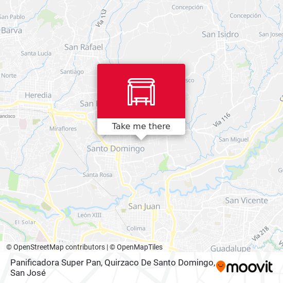 Mapa de Panificadora Super Pan, Quirzaco De Santo Domingo