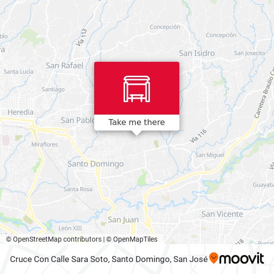 Mapa de Cruce Con Calle Sara Soto, Santo Domingo