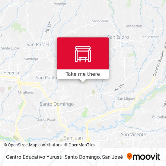 Mapa de Centro Educativo Yurusti, Santo Domingo