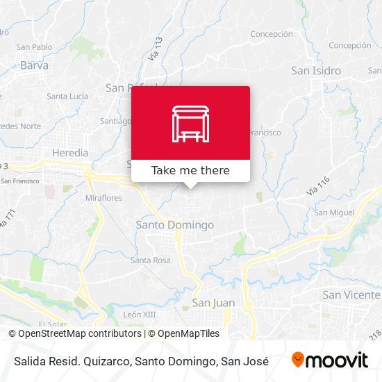 Mapa de Salida Resid. Quizarco, Santo Domingo