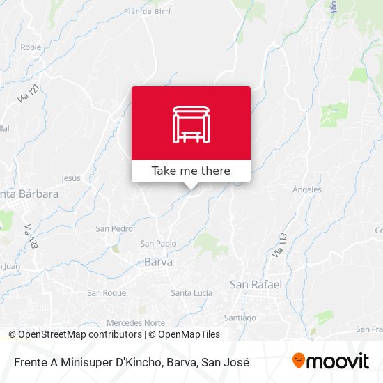 Frente A Minisuper D'Kincho, Barva map